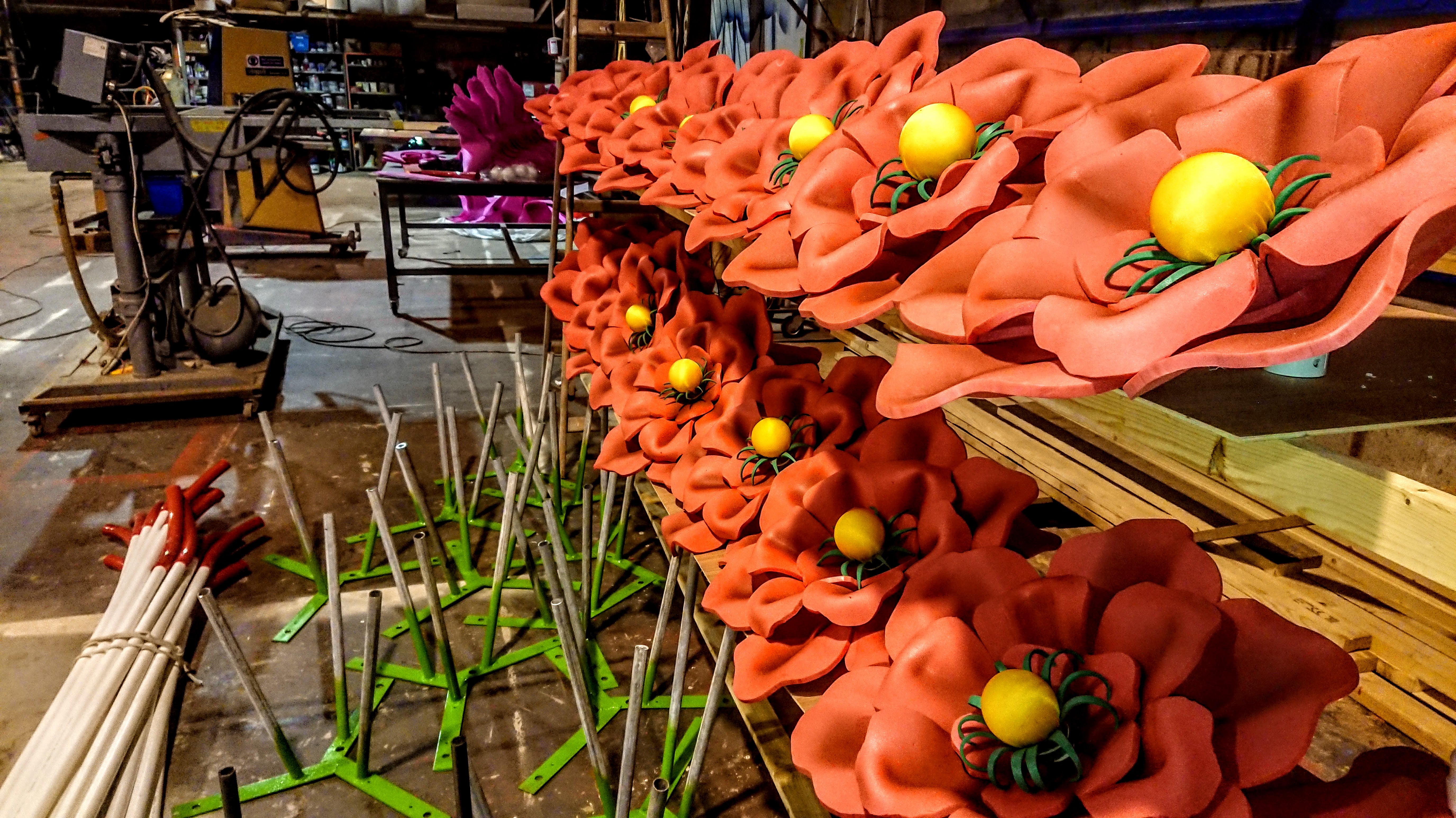 Red Flower heads